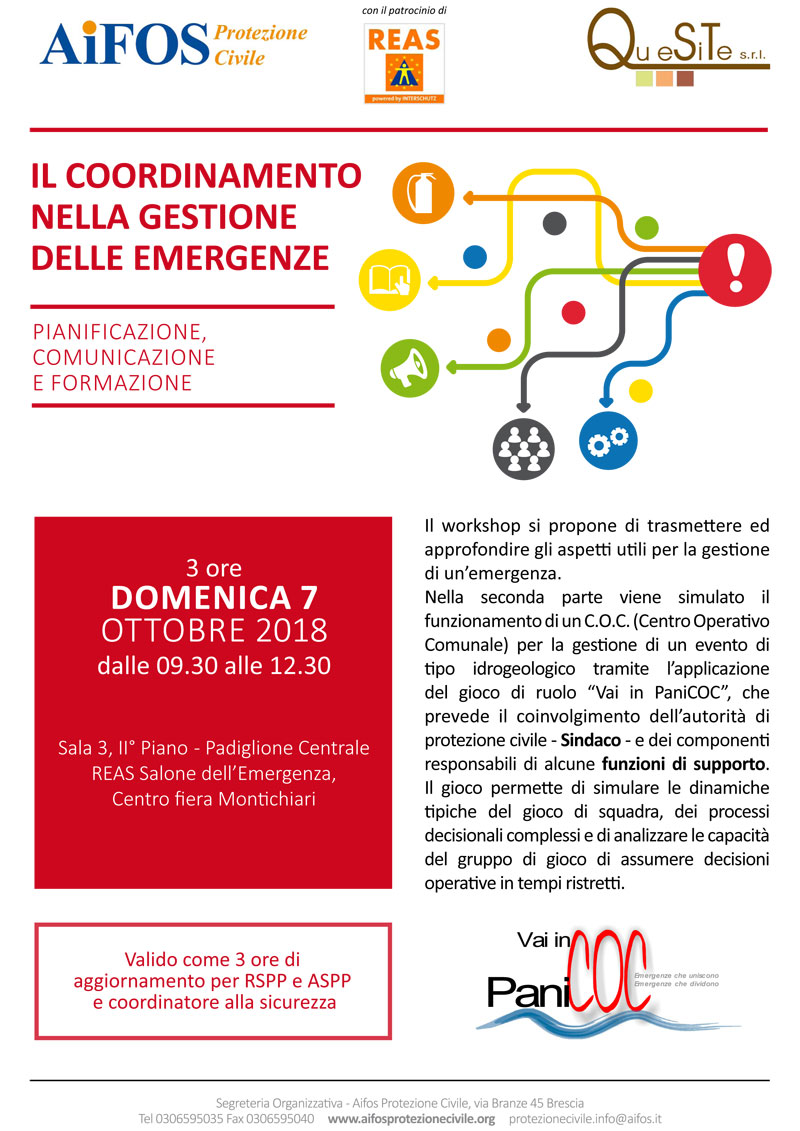 Il coordinamento nella gestione delle emergenze